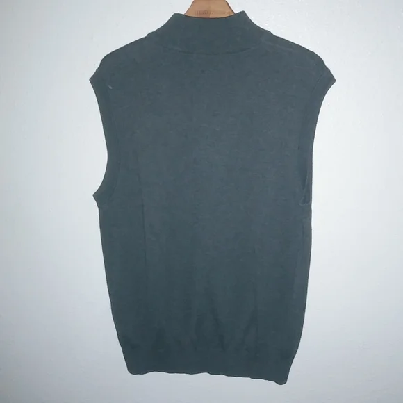 Duke University Golf Club XL Mens Quarter Zip Dark Gray Sweater Vest - Picture 8 of 9